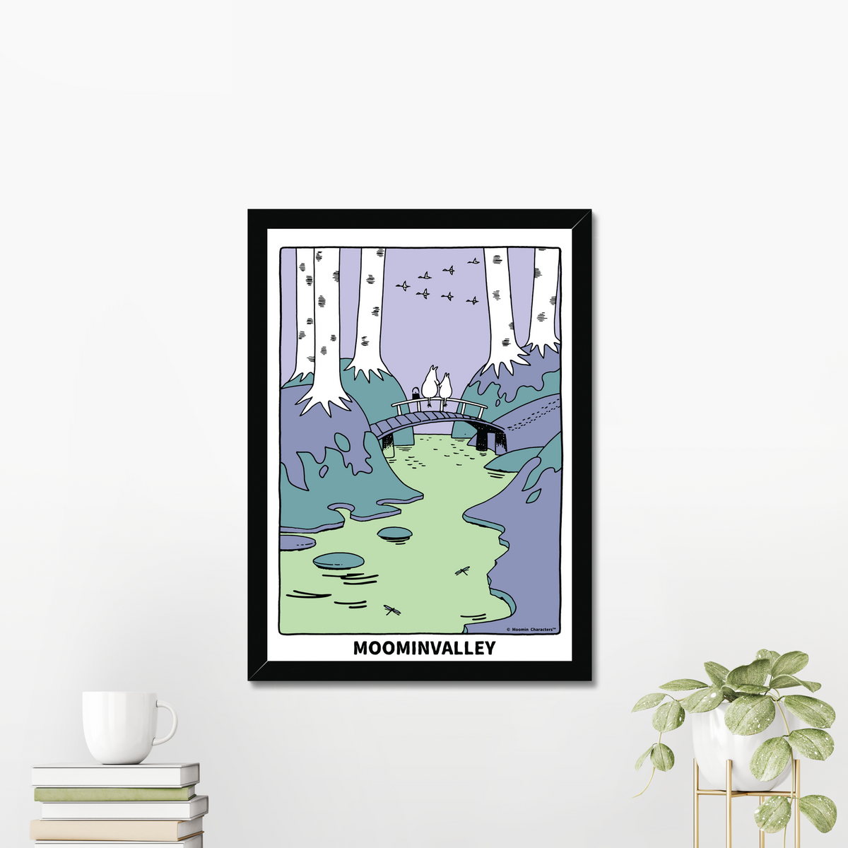 Moominvalley Scenic Bridge Fine Art Framed Print