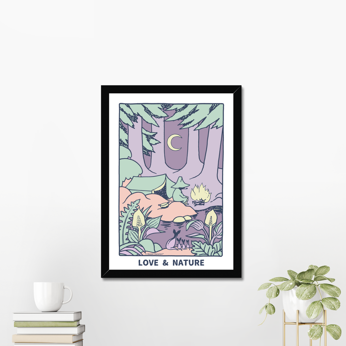 Snufkin Love & Nature Fine Art Framed Print
