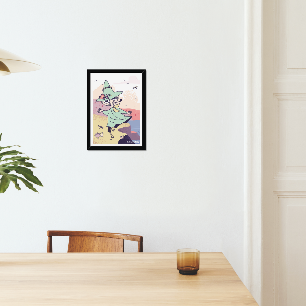 Snufkin Colourful Dance Fine Art Framed Print