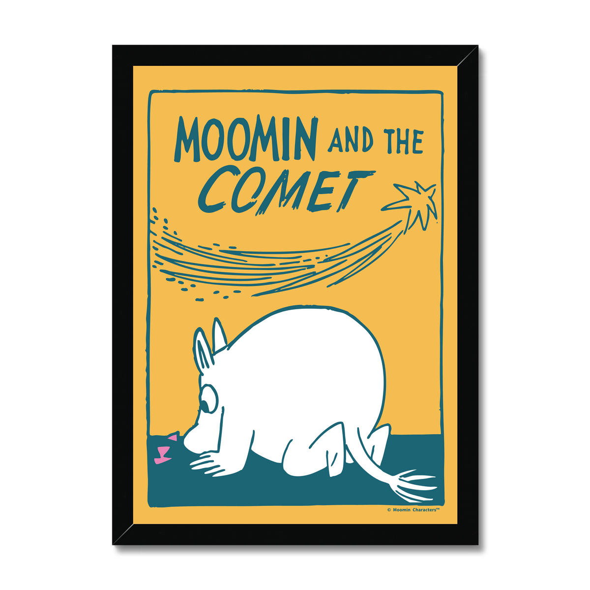 Moomin And The Comet Fine Art Framed Print