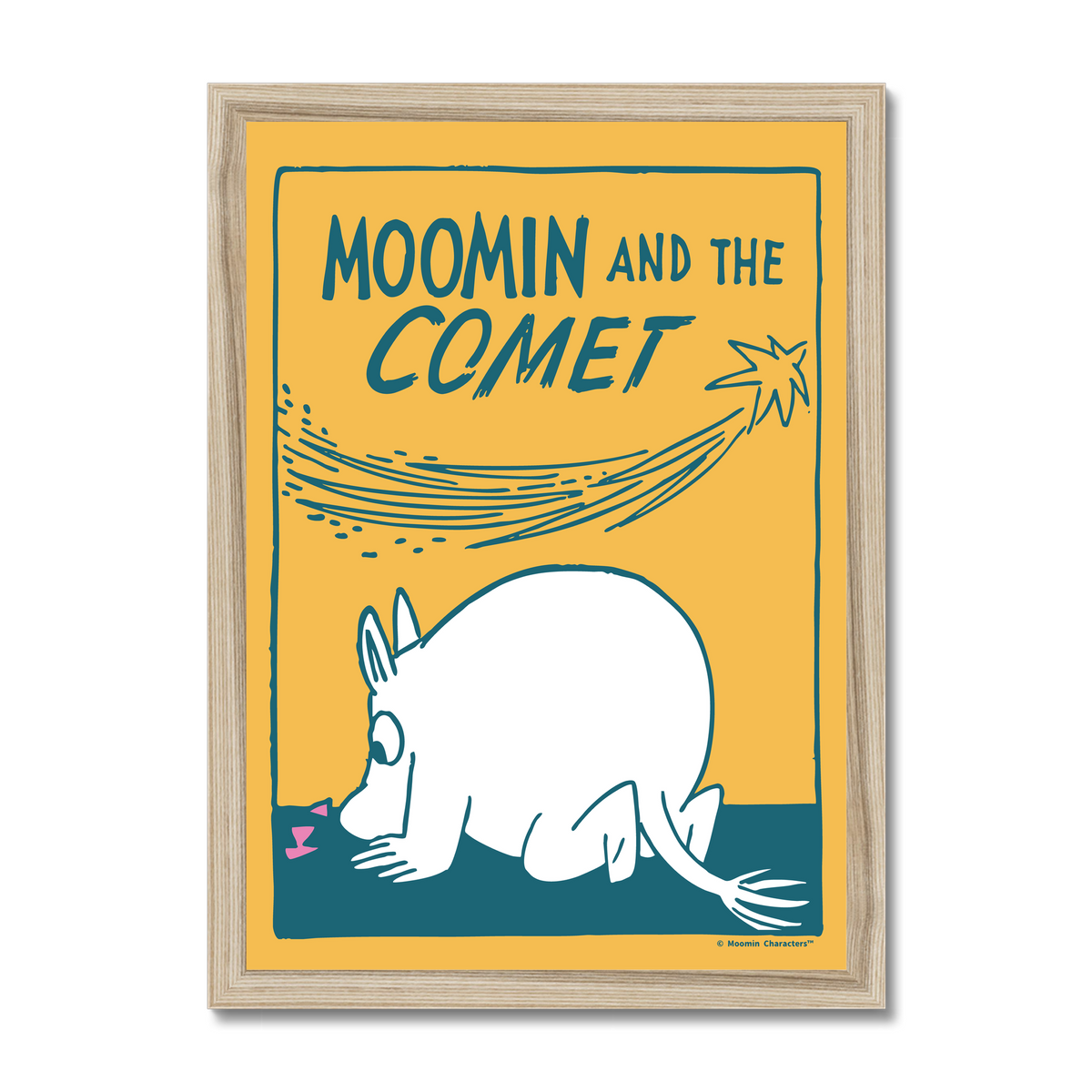 Moomin And The Comet Fine Art Framed Print