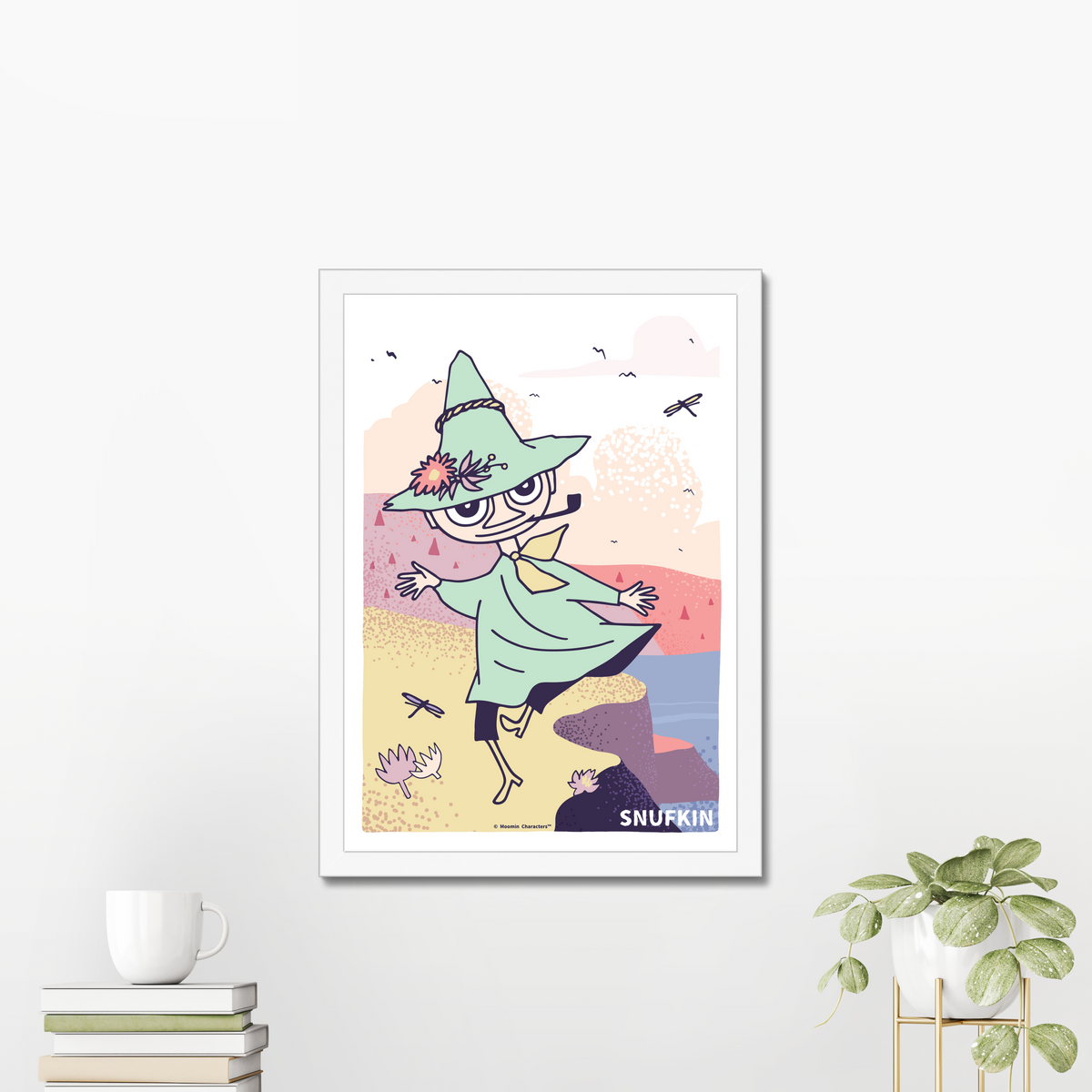 Snufkin Colourful Dance Fine Art Framed Print