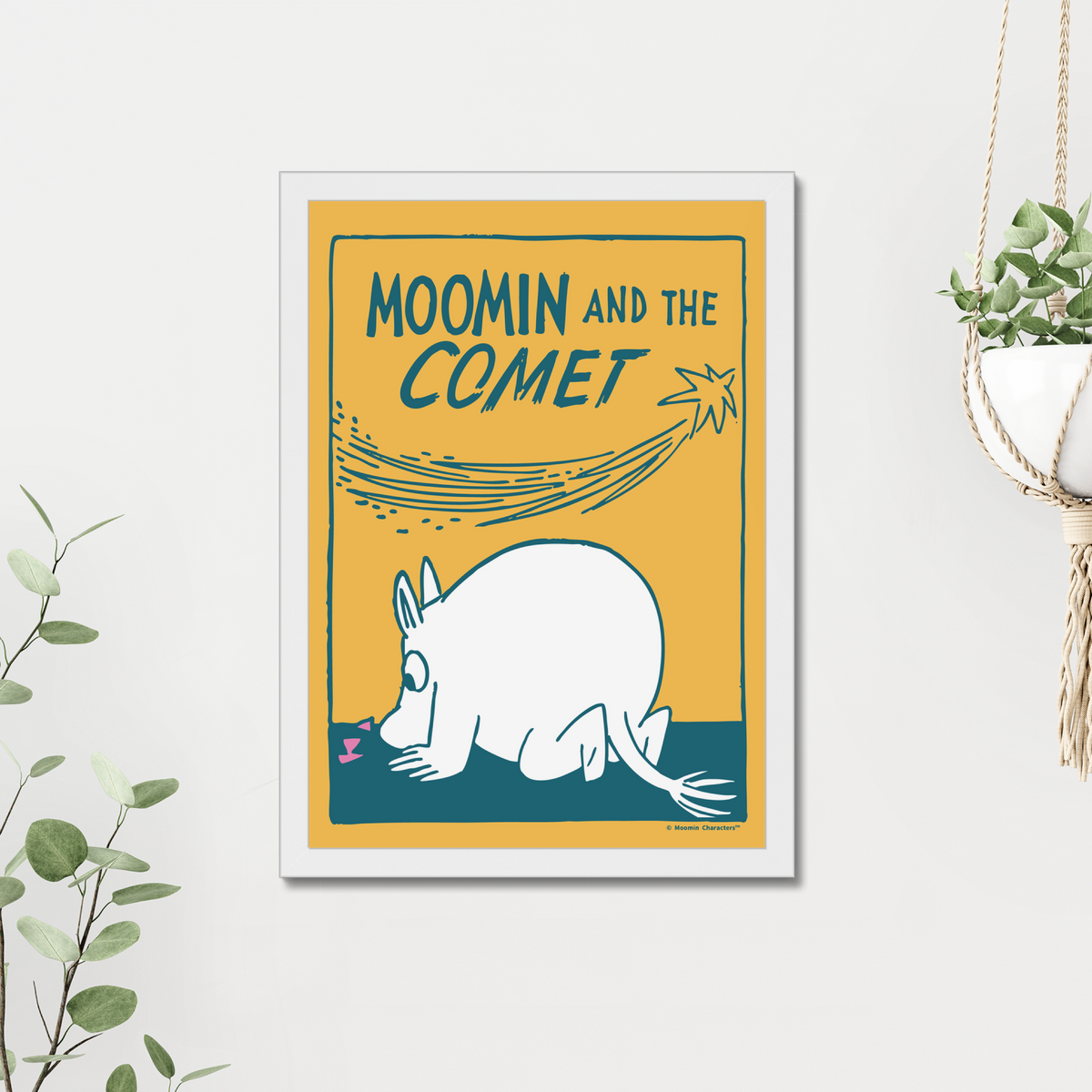 Moomin And The Comet Fine Art Framed Print