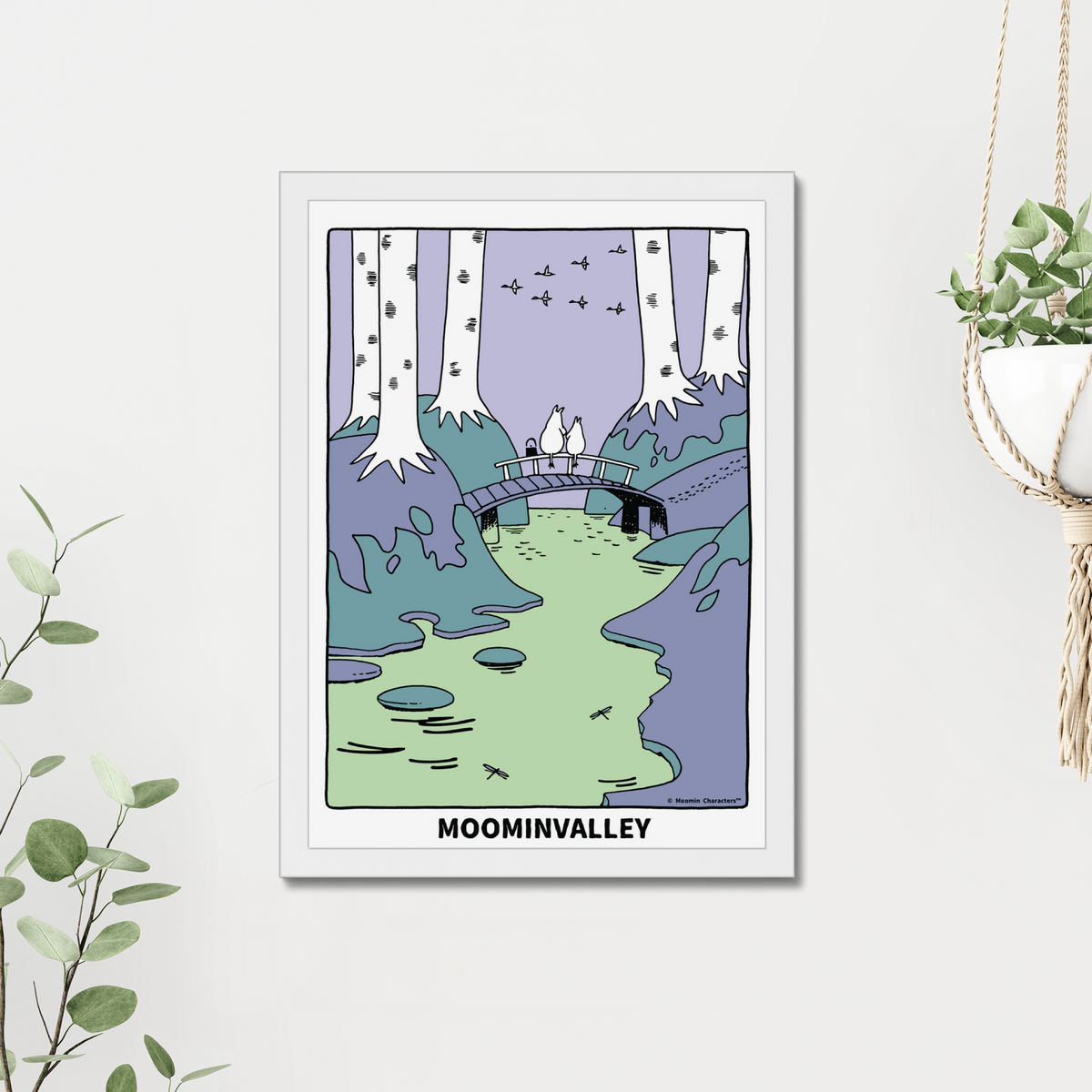 Moominvalley Scenic Bridge Fine Art Framed Print