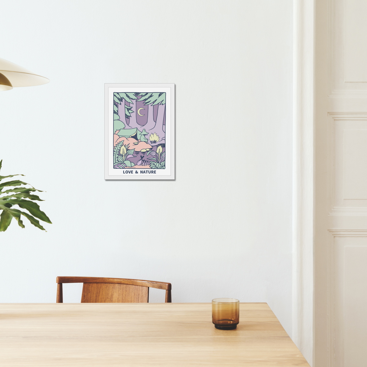 Snufkin Love & Nature Fine Art Framed Print